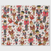Nutcracker Toss Snoep Gift Cadeaupapier (Vlak)