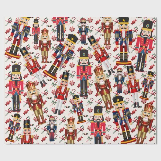 Nutcracker Toss Snoep Gift Cadeaupapier (Vlak)
