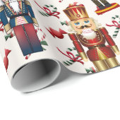 Nutcracker Toss Snoep Gift Cadeaupapier (Rol Hoek)