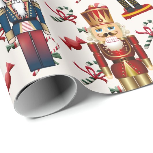 Nutcracker Toss Snoep Gift Cadeaupapier (Rol Hoek)