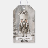 Nutcracker Toy Soldier Christmas Cadeaulabel (Voorkant)