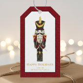 Nutcracker Traditional Christmas Personalized Red  Cadeaulabel