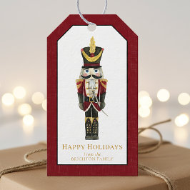 Nutcracker Traditional Christmas Personalized Red Cadeaulabel