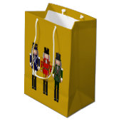 Nutcracker Trio-Gold-GIFT BAG M Medium Cadeauzakje (Achterkant Gekanteld)