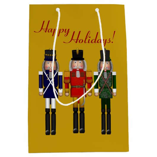 Nutcracker Trio-Gold-GIFT BAG M Medium Cadeauzakje (Voorkant)