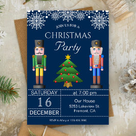 Nutcracker | Uitnodiging voor Navy Blue Kerstfeest