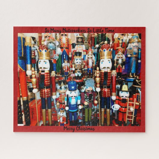 Nutcracker Verborgen NAAM Aangepaste kerstcadeaus Legpuzzel (Horizontaal)