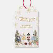 Nutcracker Verjaardagsfeestje Bedankt Cadeautags Cadeaulabel (Voorkant)