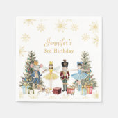 Nutcracker verjaardagsfeestje  servet (Voorkant)