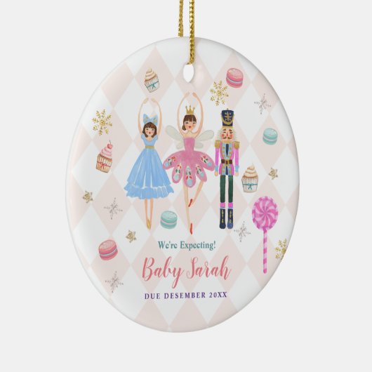 Nutcracker We verwachten ouderenversiering Keramisch Ornament (Rechts)