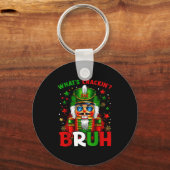 Nutcracker What's Crackin Bruh Funny Christmas Men Sleutelhanger (Voorkant)