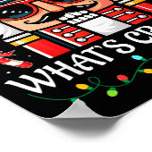 Nutcracker What's Crackin Funny Christmas Men Wome Poster (Hoek)