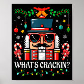 Nutcracker What's Crackin Funny Christmas Men Wome Poster (Voorkant)