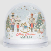 Nutcracker Whimsical Ballerina Christmas kids Sneeuwbol (Voorkant)