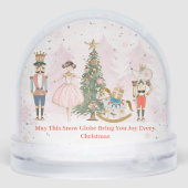 Nutcracker Whimsical Pastel Christmas family kids Sneeuwbol (Achterkant)