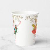 Nutcracker Winter Ballet Gold Snowflake Birthday P Papieren Bekers (Rechts)