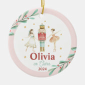 Nutcracker Winter Ballet Kerstmis Keramisch Ornament (Voorkant)