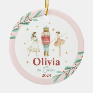 Nutcracker Winter Ballet Kerstmis Keramisch Ornament