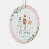 Nutcracker Winter Ballet Kerstmis Keramisch Ornament (Rechts)