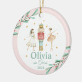 Nutcracker Winter Ballet Kerstmis Keramisch Ornament (Links)