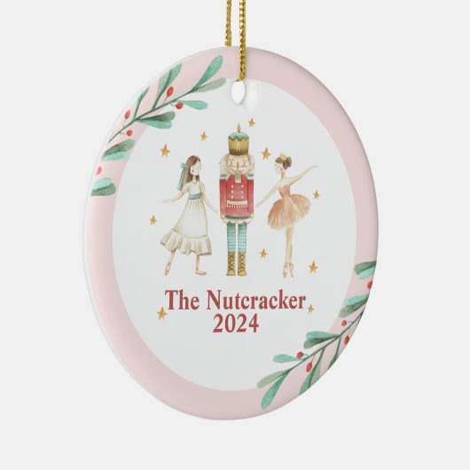 Nutcracker Winter Ballet Kerstmis Keramisch Ornament (Rechts)