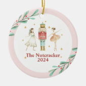 Nutcracker Winter Ballet Kerstmis Keramisch Ornament (Voorkant)
