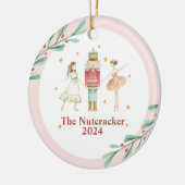 Nutcracker Winter Ballet Kerstmis Keramisch Ornament (Links)
