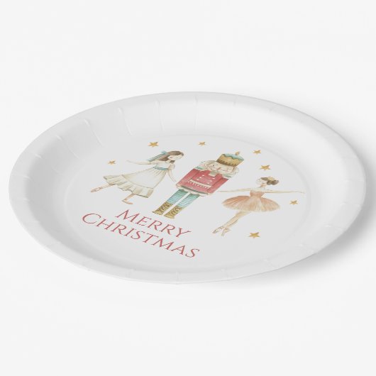 Nutcracker Winter Ballet Kerstmis Papieren Bordje (Gekanteld)