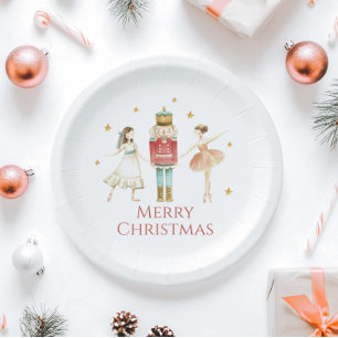 Nutcracker Winter Ballet Kerstmis Papieren Bordje