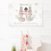 Nutcracker Winter Onederland 1e Verjaardag Achterg Spandoek (Insitu)