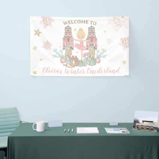 Nutcracker Winter Onederland 1e verjaardag achterg Spandoek (Beurs)