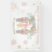 Nutcracker Winter Onederland 1e verjaardag achterg Spandoek (Verticaal)