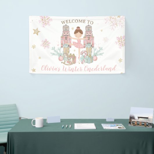 Nutcracker Winter Onederland 1e verjaardag achterg Spandoek (Beurs)