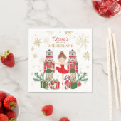Nutcracker Winter Onederland 1e verjaardag Rood Servet (Insitu)