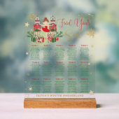 Nutcracker Winter Onederland 1e verjaardag zitplaa Acryl Bord (Neutraal)