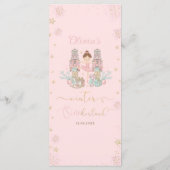 Nutcracker Winter Onederland 1st Birthday Menu (Achterkant)