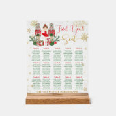 Nutcracker Winter Onederland 1st Birthday Seating Acryl Bord (Voorkant)