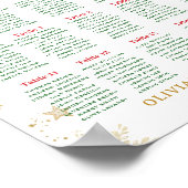 Nutcracker Winter Onederland 1st Birthday Seating Poster (Hoek)