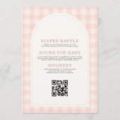 Nutcracker Winter Wonderland QR Code Baby Shower Kaart (Achterkant)