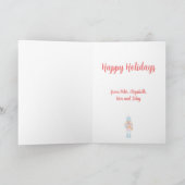 Nutcracker with a Candy Cane with Greeting Kaart (Binnen)