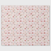 Nutcracker Wrapping Paper Festive Teddy Bear Cadeaupapier (Vlak)