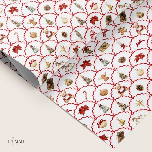 Nutcracker Wrapping Paper Festive Teddy Bear Cadeaupapier