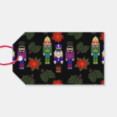 Nutcrackers Christmas Gift Bag Cadeaulabel (Achterkant Horizontaal)