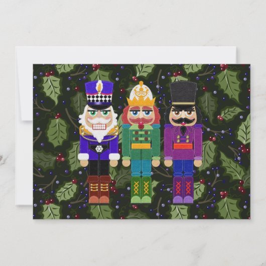 Nutcrackers Feelt stijl Merry Kerstmis (Voorkant)