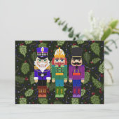 Nutcrackers Feelt stijl Merry Kerstmis (Staand voorkant)