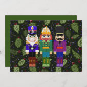 Nutcrackers Feelt stijl Merry Kerstmis (Voorkant / Achterkant)