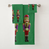 Nutcrackers Fun KerstGreen Bad Handdoek (Insitu)