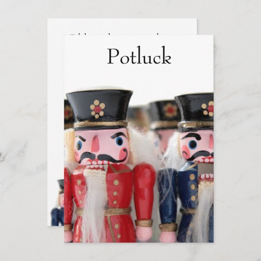 Nutcrackers groep potluck kaart (Voorkant / Achterkant)