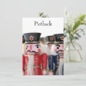 Nutcrackers groep potluck kaart (Staand voorkant)