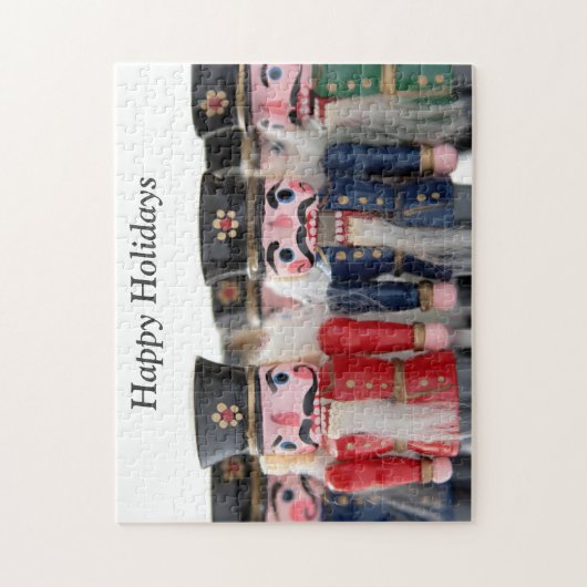 nutcrackers groep prettige feestdagen puzzel legpuzzel (Verticaal)